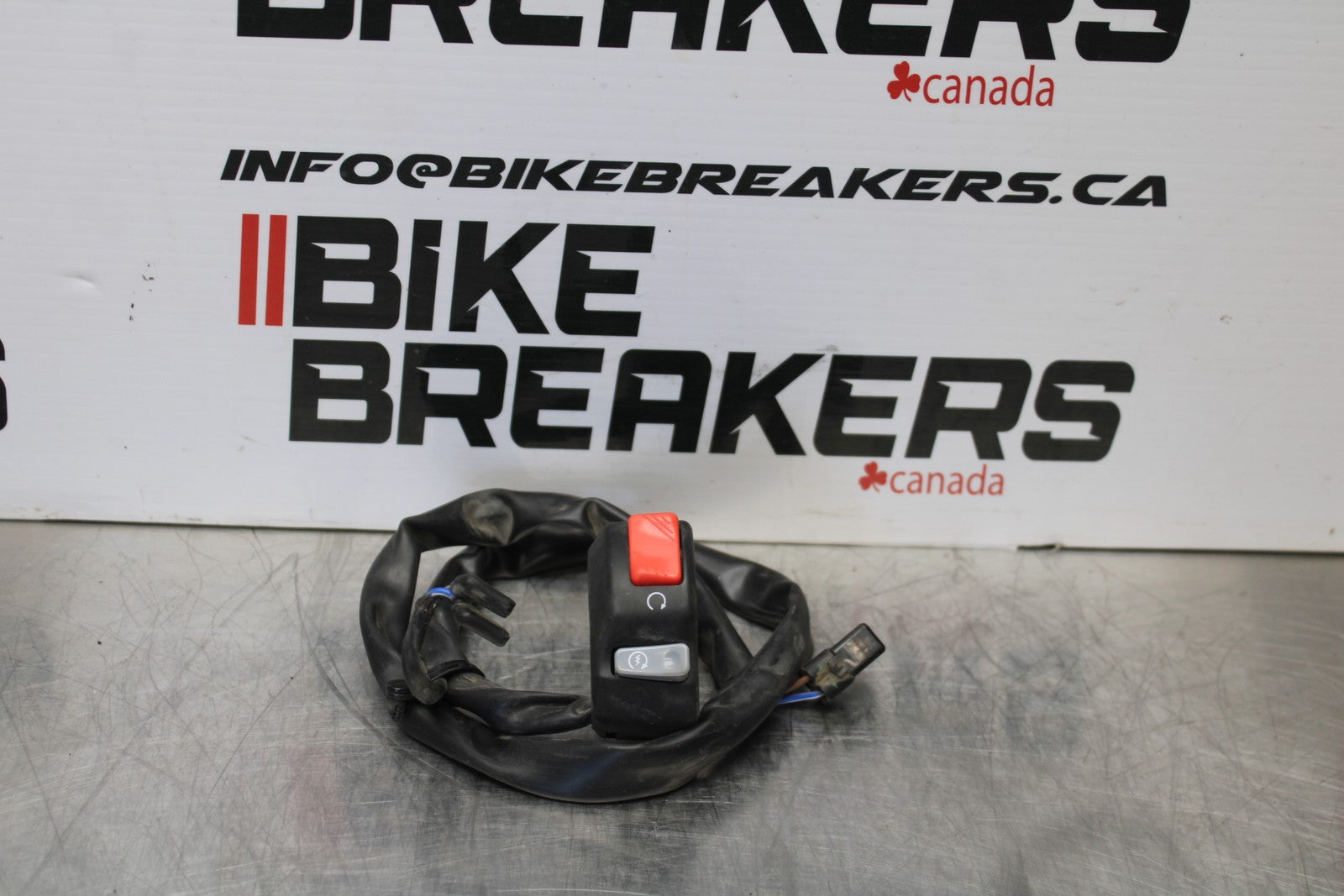 08-18 KAWASAKI KLR650 RIGHT CLIP ON HANDLE KILL OFF START SWITCH SWITCHES BB183