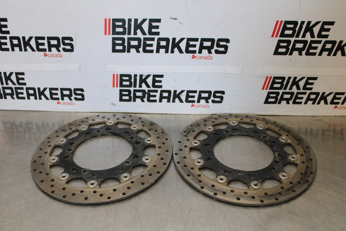 05 YAMAHA YZF R6 FRONT LEFT RIGHT BRAKE ROTORS DISCS BB894