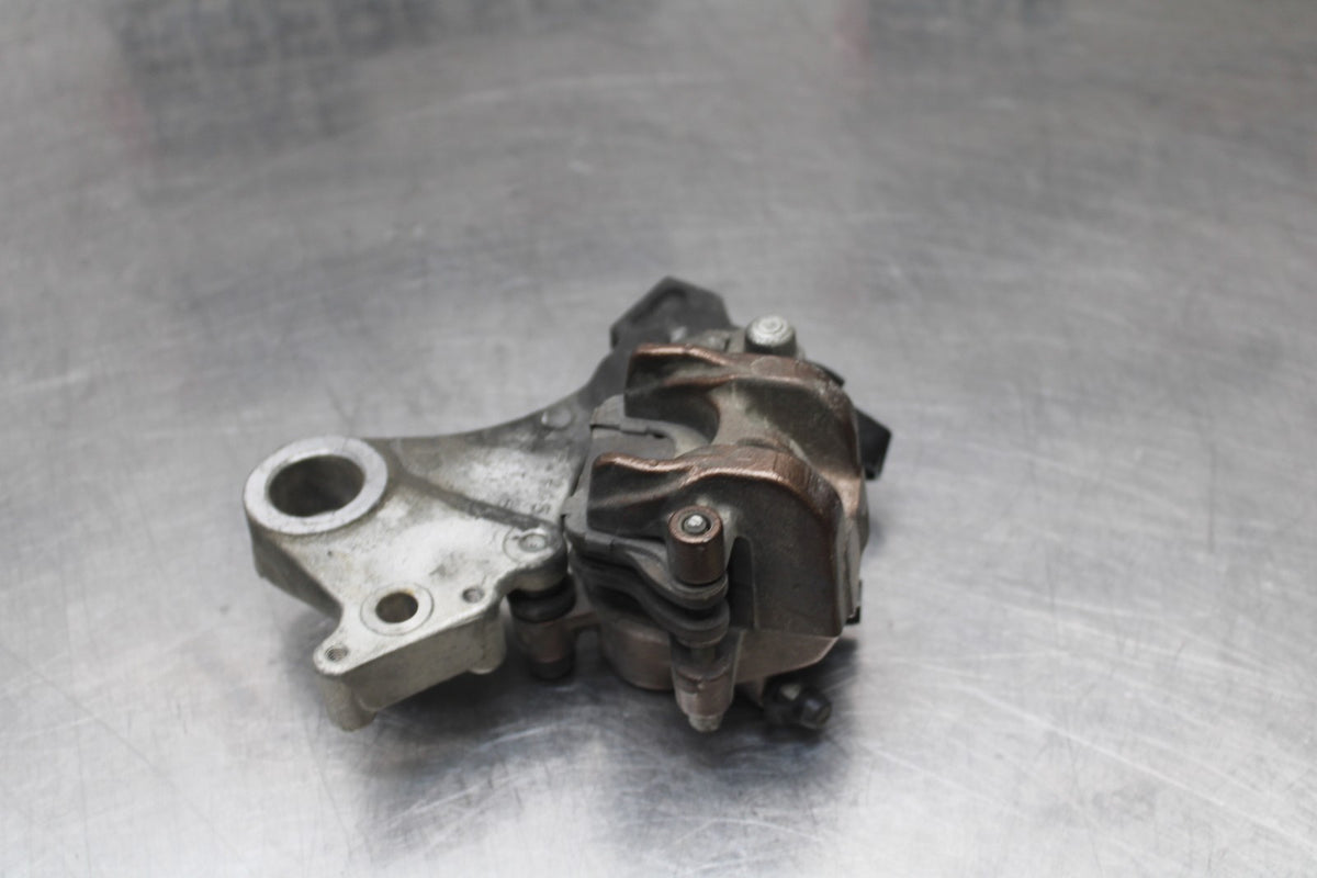 07-12 HONDA CBR600RR REAR BACK BRAKE CALIPER W MOUNT BRACKET BB812