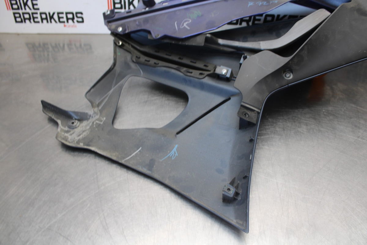 23 YAMAHA YZF R3 LEFT LOWER MID UPPER SIDE FAIRING COWL BB003