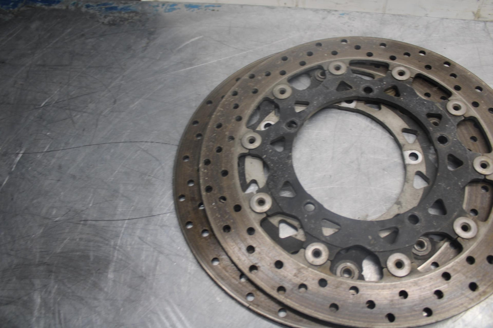 05 YAMAHA YZF R6S FRONT LEFT RIGHT BRAKE ROTORS DISCS BB462