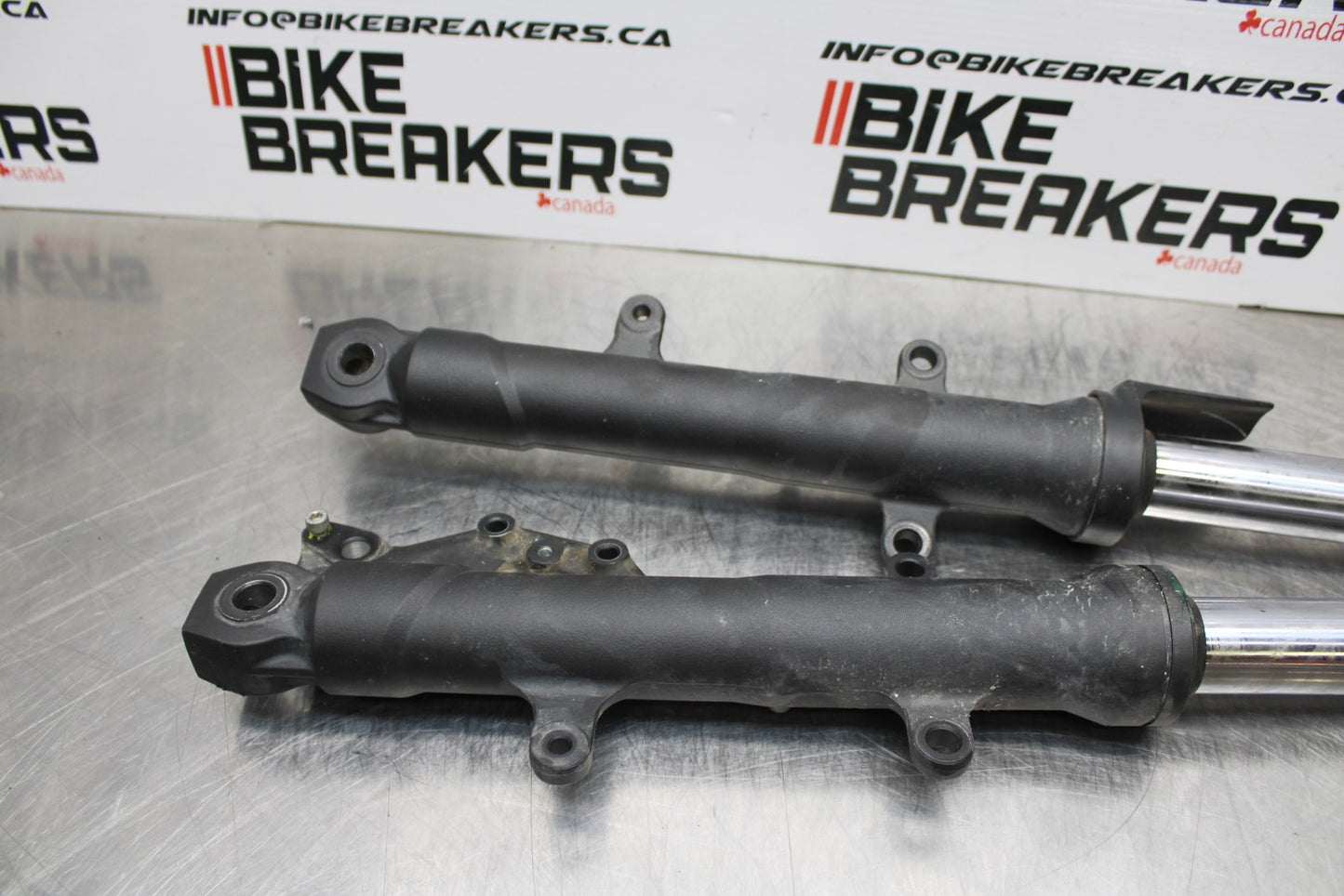 13-17 KAWASAKI NINJA 300 EX300 ABS FRONT FORKS SHOCK SUSPENSION SET PAIR BB187