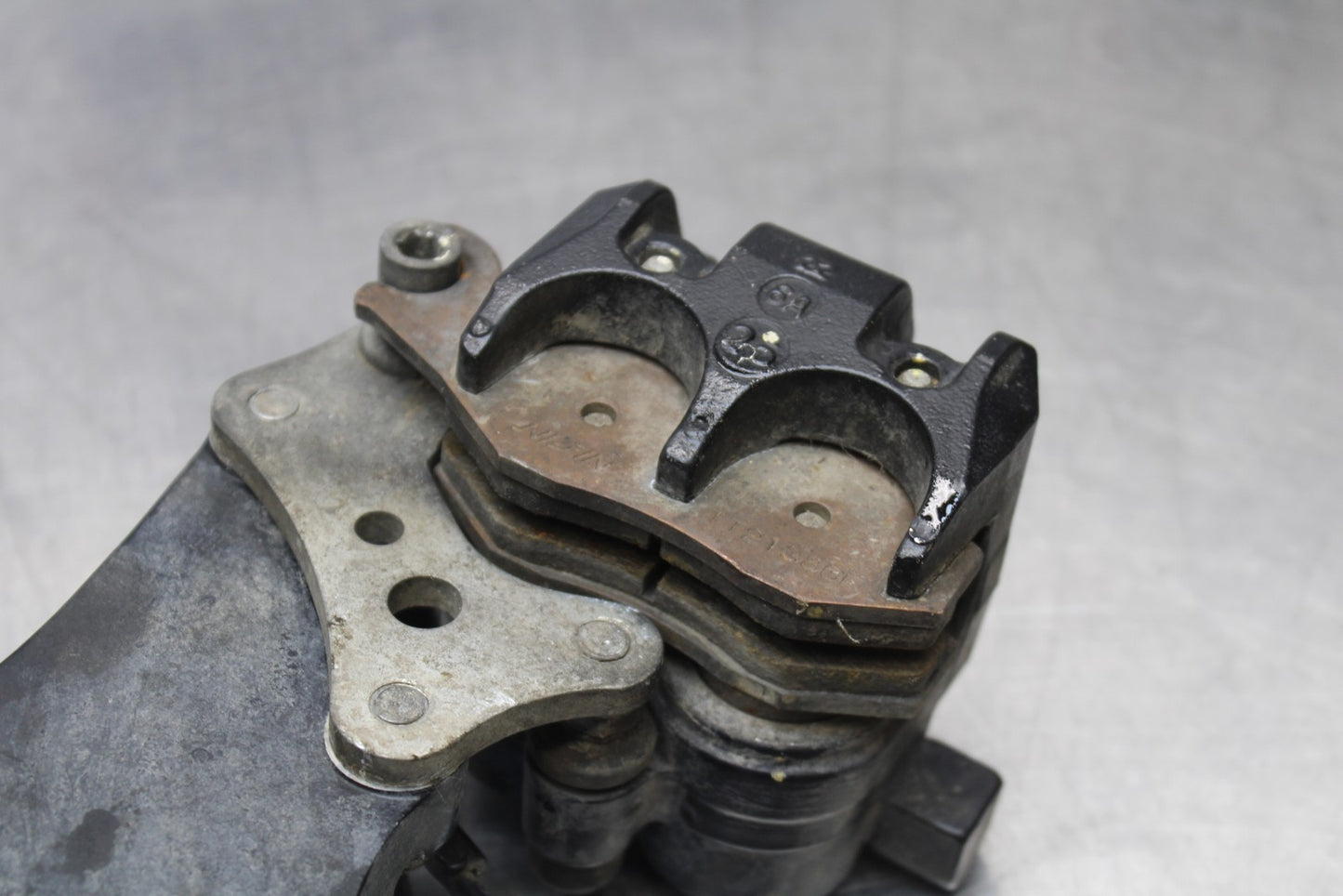 08-18 KAWASAKI KLR650 REAR BACK BRAKE CALIPER W MOUNT BRACKET BB183