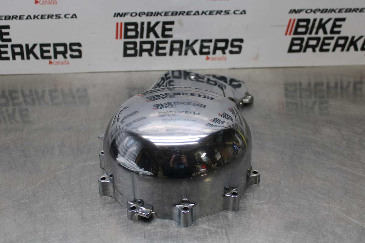 03-08 KAWASAKI VULCAN 1600 CLUTCH SIDE ENGINE MOTOR COVER BB196