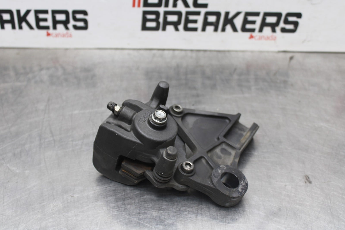 12 KAWASAKI NINJA 650 EX650E REAR BACK BRAKE CALIPER W MOUNT BRACKET BB926