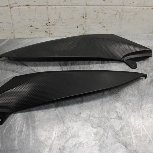 04-06 YAMAHA YZF R1 RIGHT LEFT GAS FUEL TANK PANELS COVERS TRIM SET COWLS  BB491