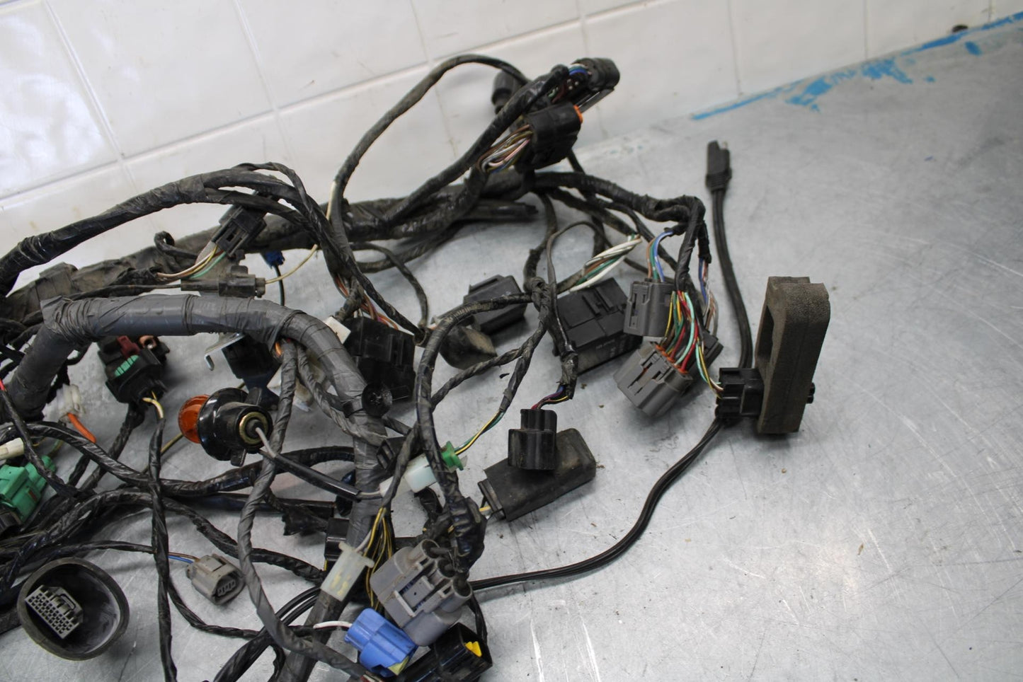 06-07 KAWASAKI NINJA ZX14R MAIN ENGINE WIRING HARNESS MOTOR WIRE LOOM BB433