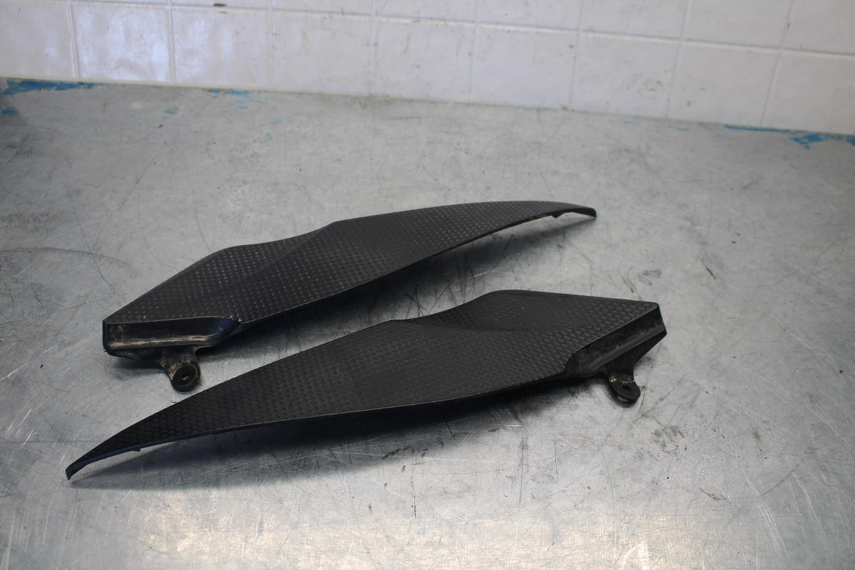 07-08 YAMAHA YZF R1 RIGHT LEFT GAS FUEL TANK PANELS COVERS TRIM SET COWLS  BB425