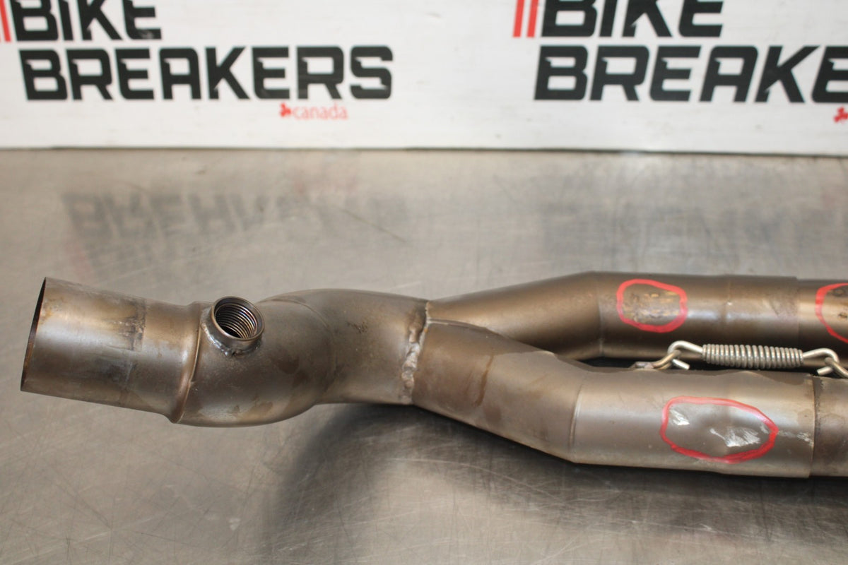 17 YAMAHA YZF R6 EXHAUST HEADER PIPES MANIFOLD BB922