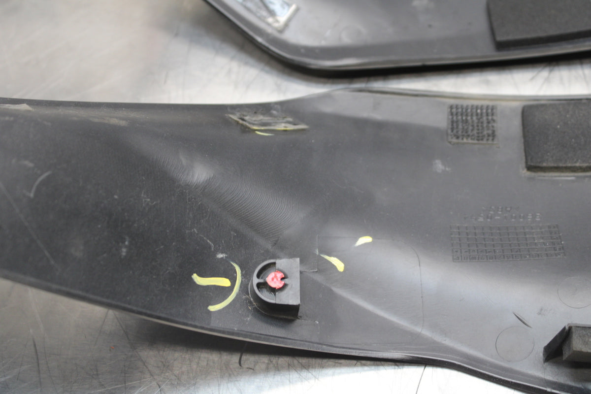 13-18 KAWASAKI NINJA ZX6R RIGHT LEFT GAS TANK PANELS COVERS TRIM SET COWLS BB143