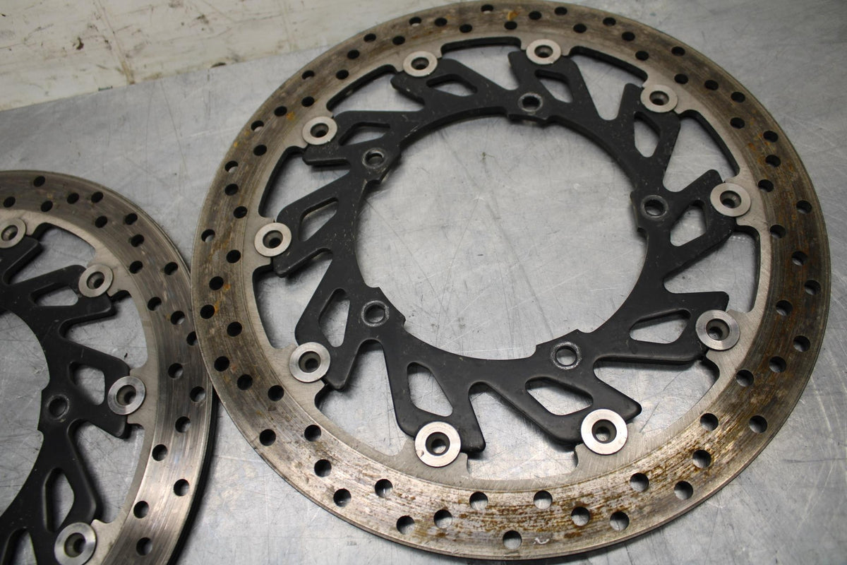 09-14 YAMAHA YZF R1 FRONT  BRAKE ROTORS DISCS BOLTS 14B-2581T-00-00  BB471