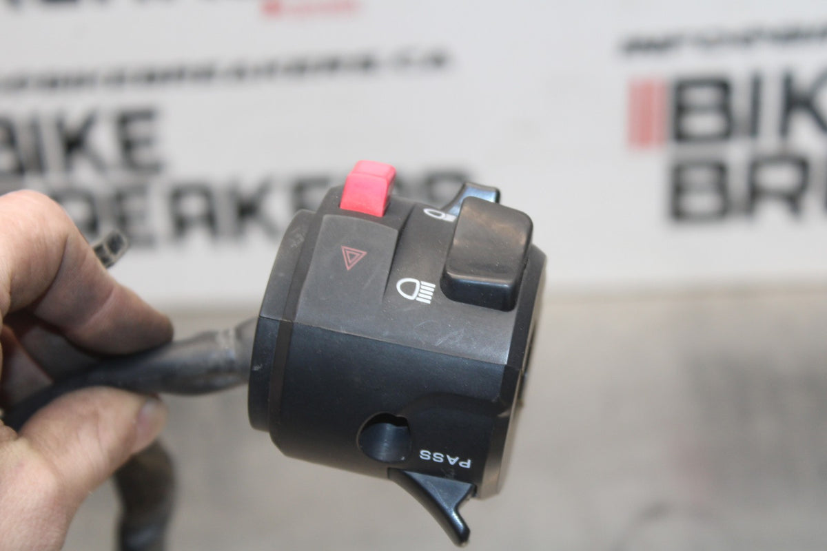 13 KAWASAKI NINJA 650 EX650F ABS LEFT CLIP ON HANDLE HORN SIGNALS SWITCH BB828
