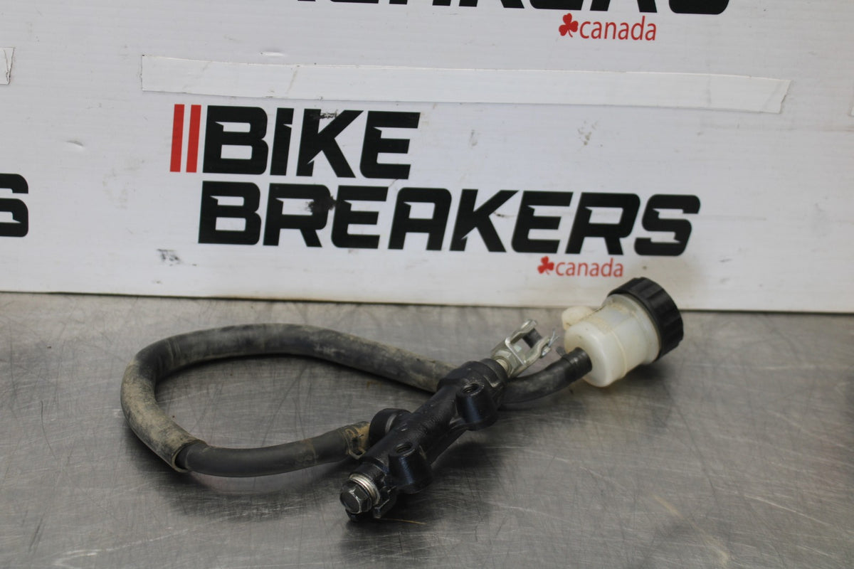 08 KAWASAKI ZX6R REAR BACK BRAKE MASTER CYLINDER W RESERVOIR BB896
