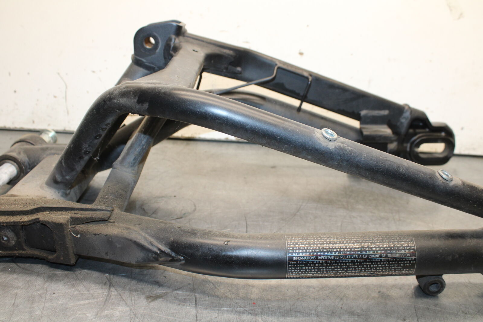 12-17 KAWASAKI ER-6N Z650 REAR SWINGARM BACK SUSPENSION SWING ARM BB709