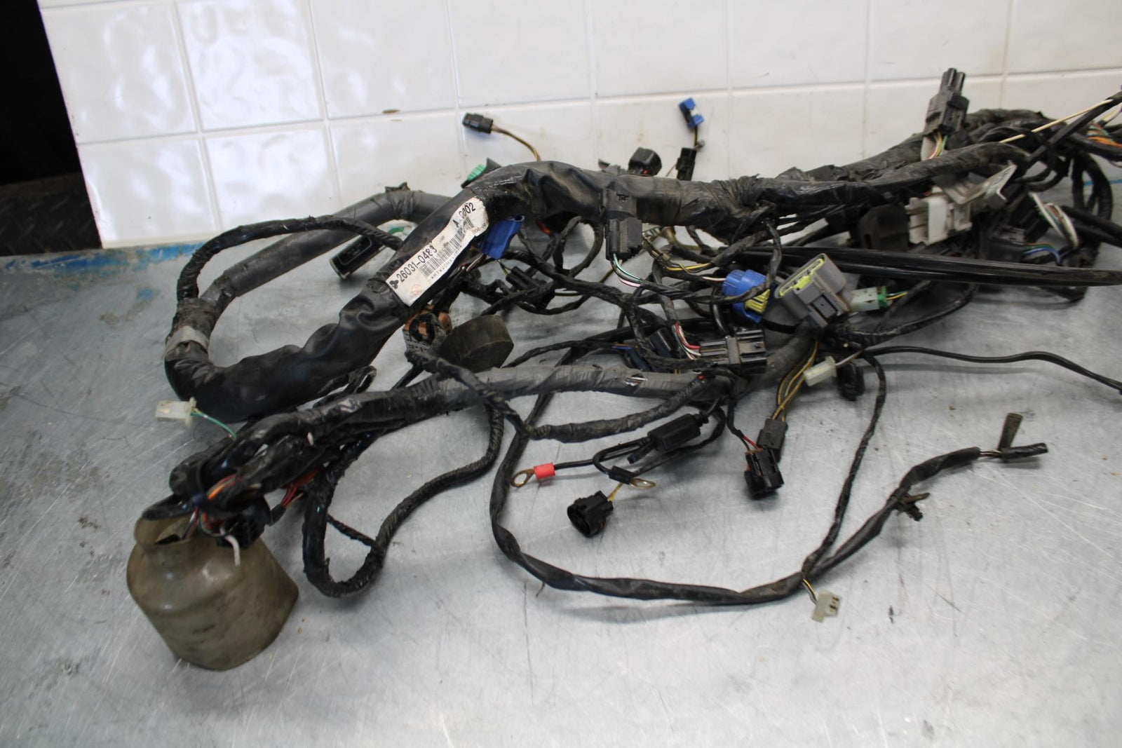 06-07 KAWASAKI NINJA ZX14R MAIN ENGINE WIRING HARNESS MOTOR WIRE LOOM BB433