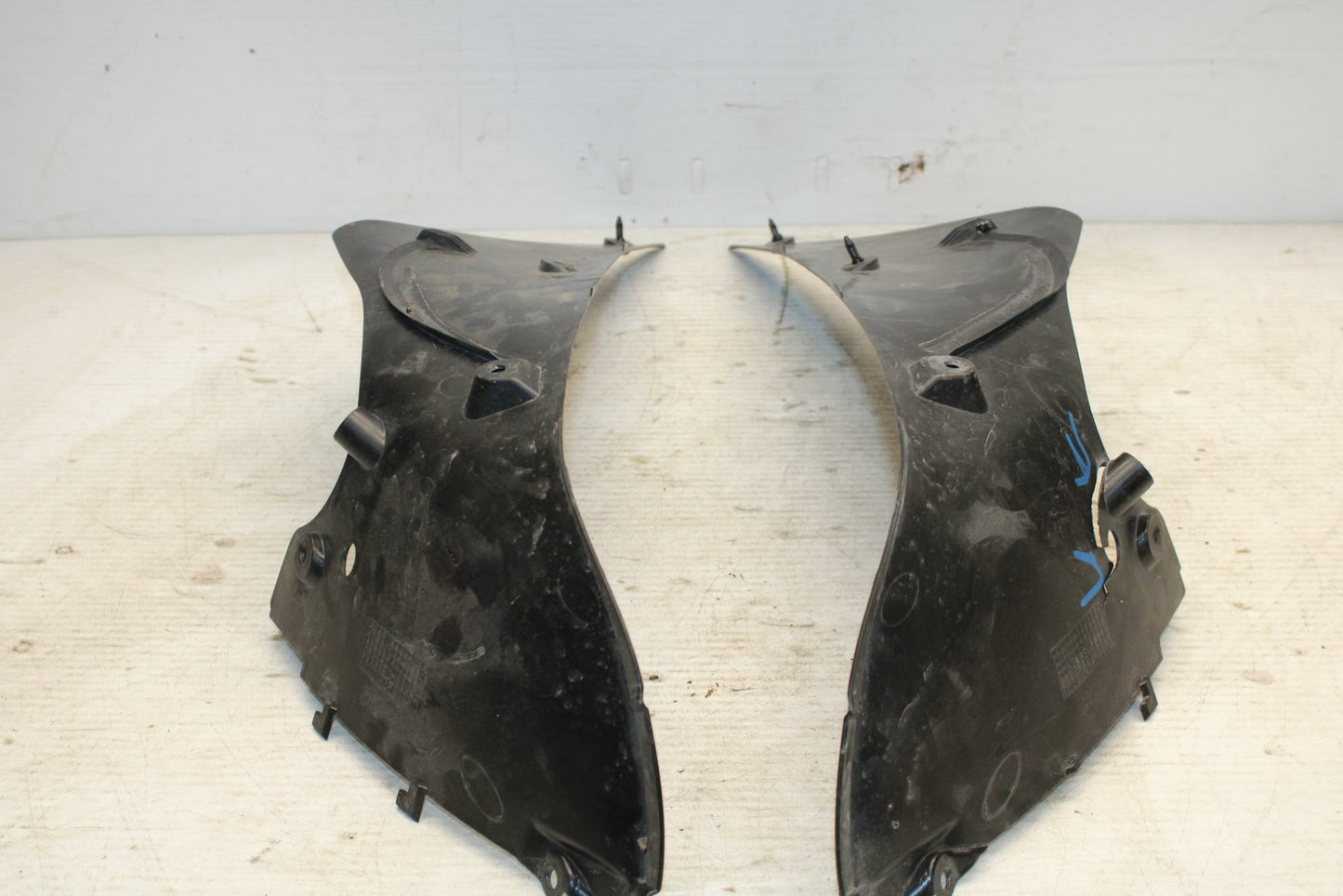 13-18 KAWASAKI NINJA ZX6R RIGHT LEFT INNER FAIRINGS COWLS PANELS TRIMS BB304