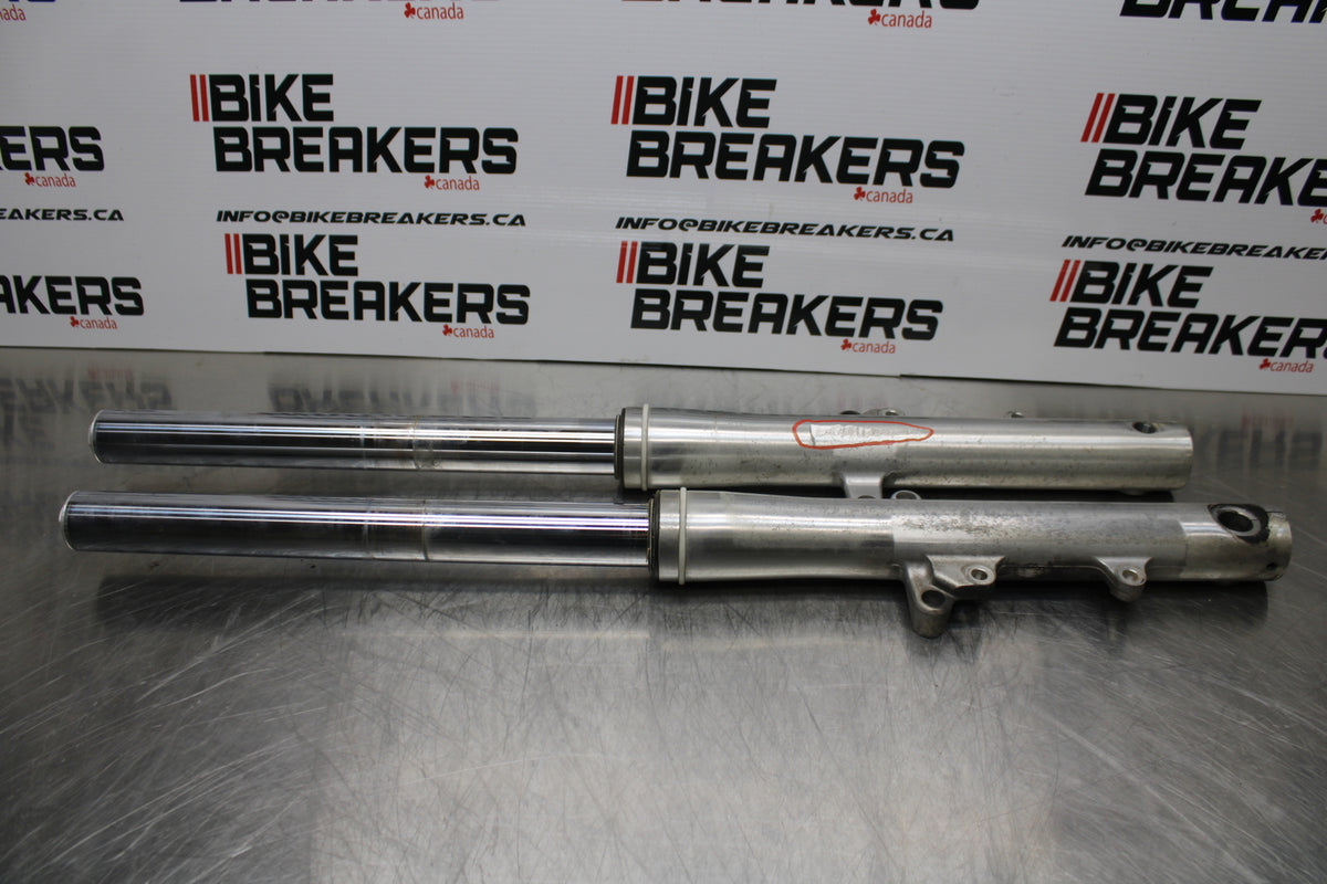 04 YAMAHA ROAD STAR XV1700A FRONT FORKS SHOCK SUSPENSION SET PAIR BB155