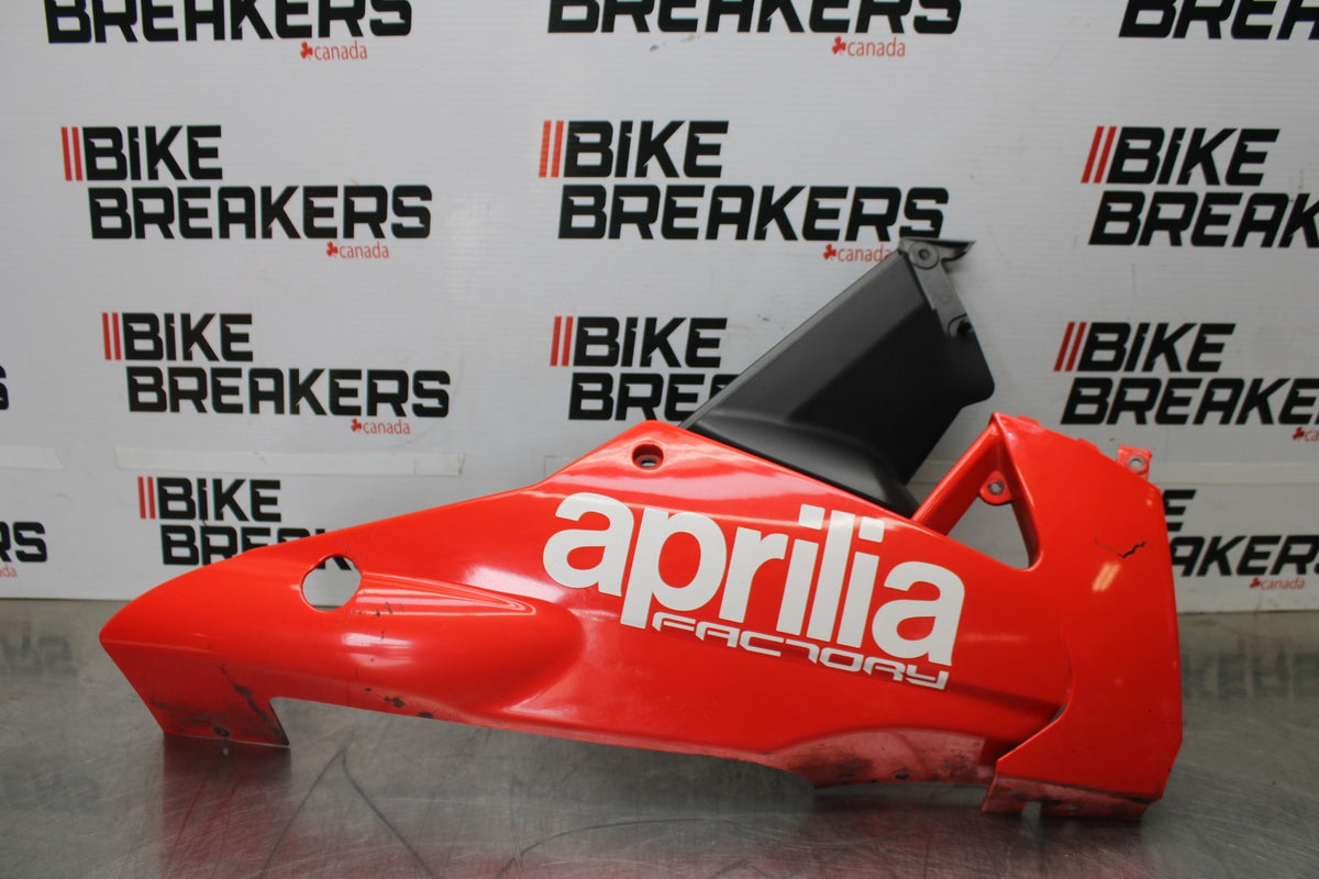 15 APRILIA RSV4 FACTORY APRC ABS RIGHT LOWER BOTTOM BELLY SIDE FAIRING BB901