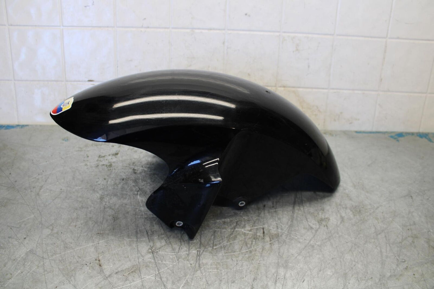 08-16 YAMAHA YZF R6 BLACK FRONT WHEEL FENDER COWL FAIRING  BB431