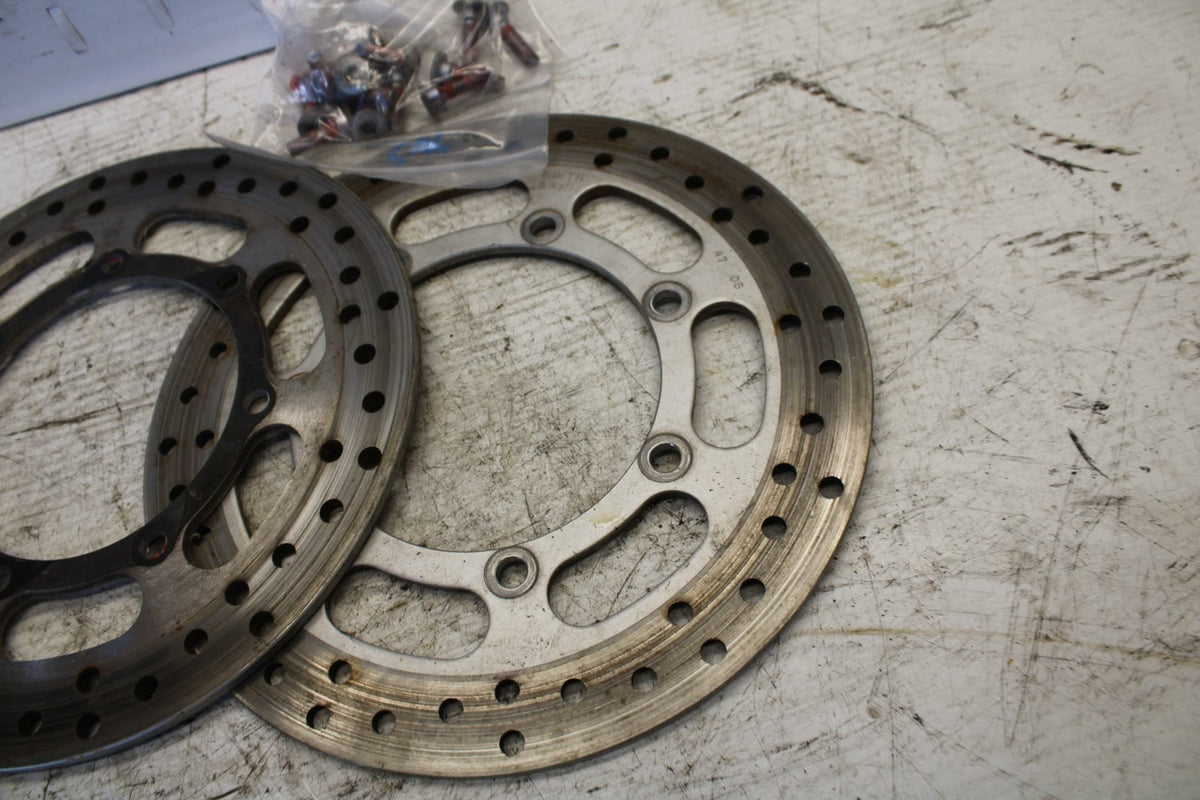 01 KAWASAKI VULCAN 1500 FRONT LEFT RIGHT BRAKE ROTORS DISCS BB301