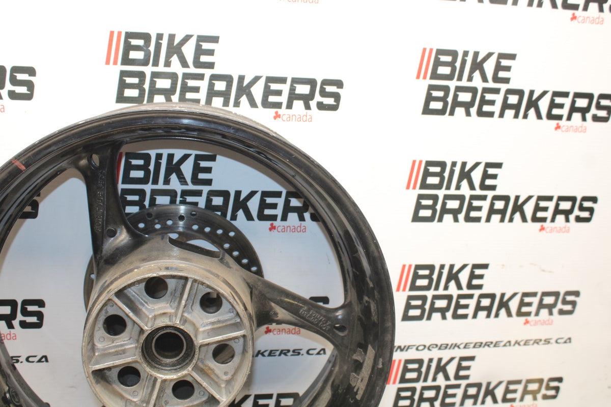 09 SUZUKI GSXR1000 REAR WHEEL BACK RIM & ROTOR BB777