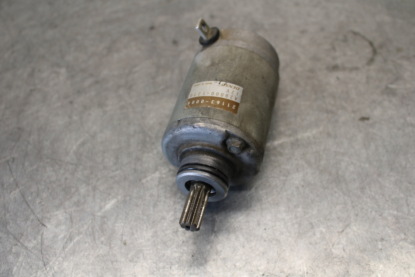 03-04 KAWASAKI NINJA ZX6RR ENGINE STARTER MOTOR -DC 12V 21163-0006 BB684