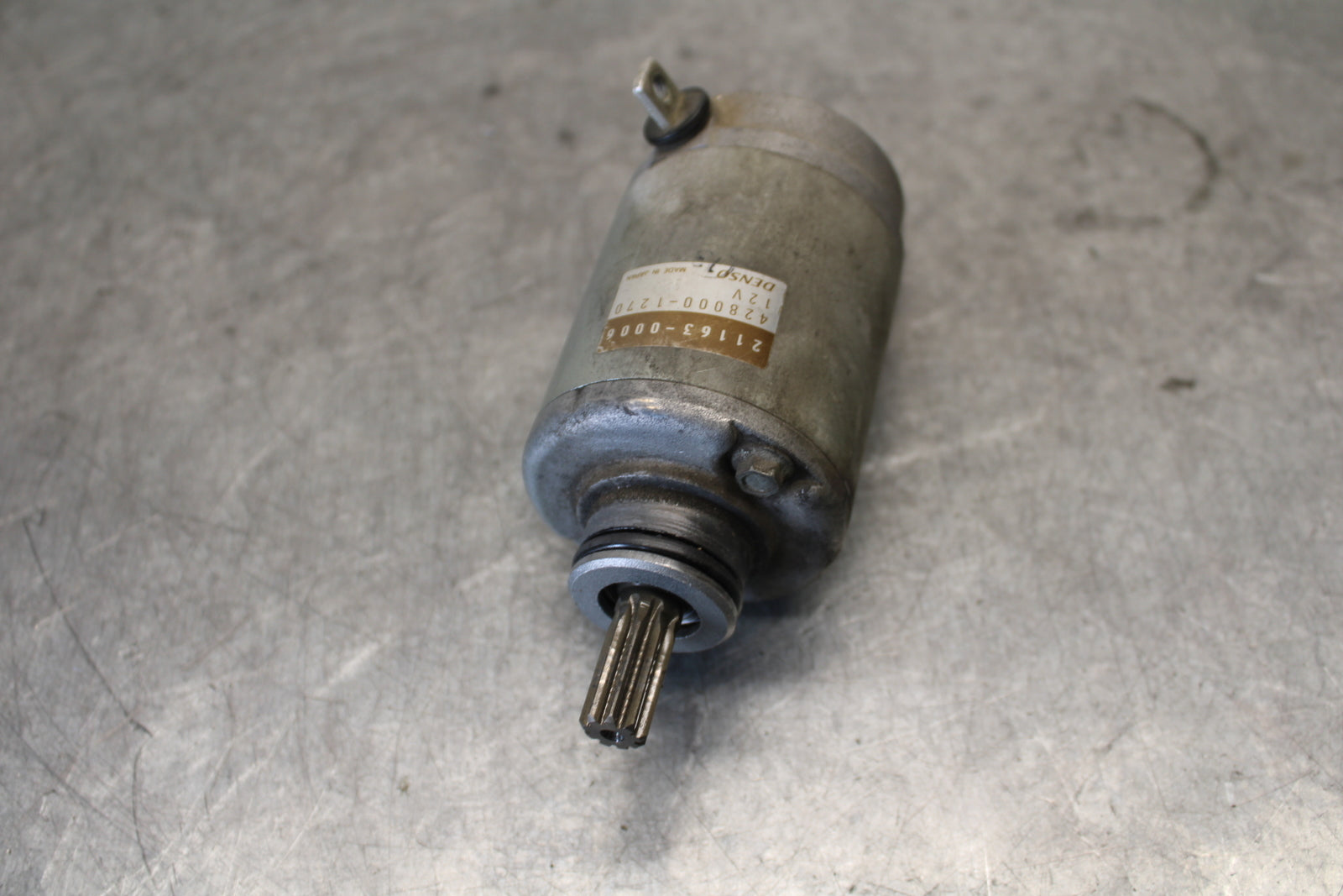 03-04 KAWASAKI NINJA ZX6RR ENGINE STARTER MOTOR -DC 12V 21163-0006 BB684