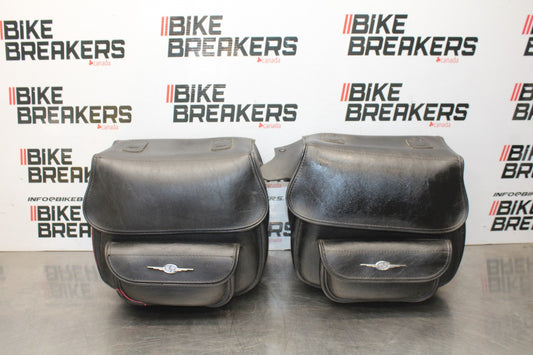 02 KAWASAKI VULCAN 800 VN800B CLASSIC SIDE LUGGAGE SADDLEBAG BAG SET BB862