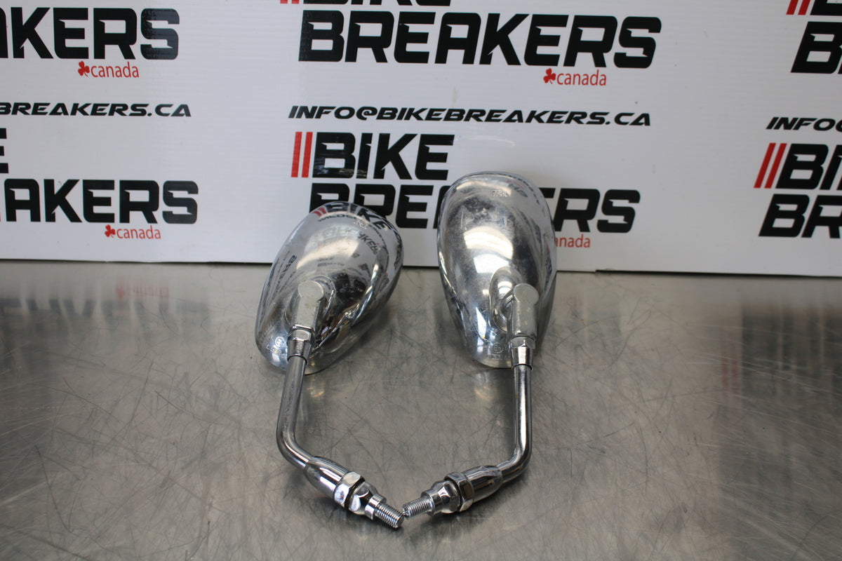 08 MOTO GUZZI BREVA 750 REAR VIEW MIRROR SET PAIR MIRRORS BB154