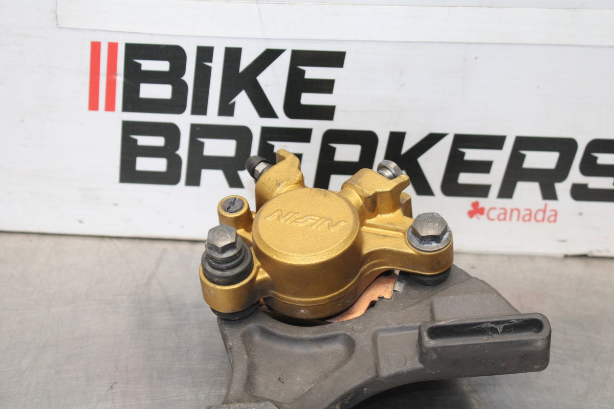 12 TRIUMPH STREET TRIPLE R REAR BACK BRAKE CALIPER W MOUNT BRACKET BB914