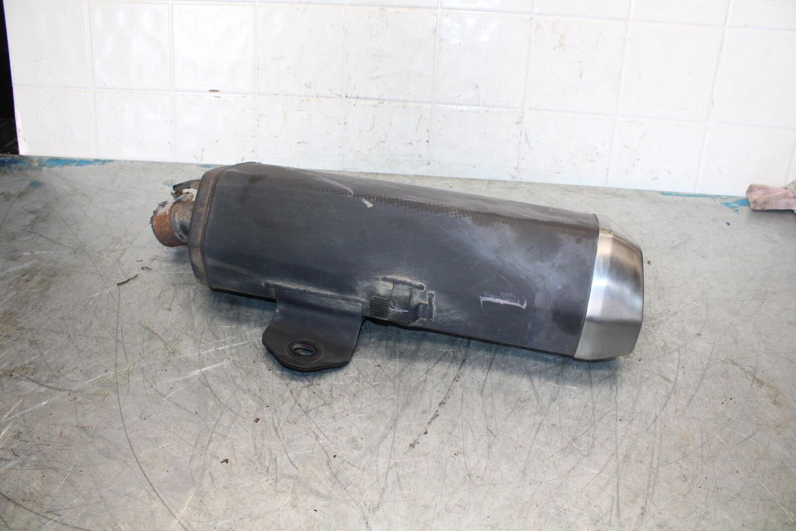 13-17 KAWASAKI NINJA 300 EXHAUST PIPE MUFFLER SLIP ON CAN SILENCER BB429