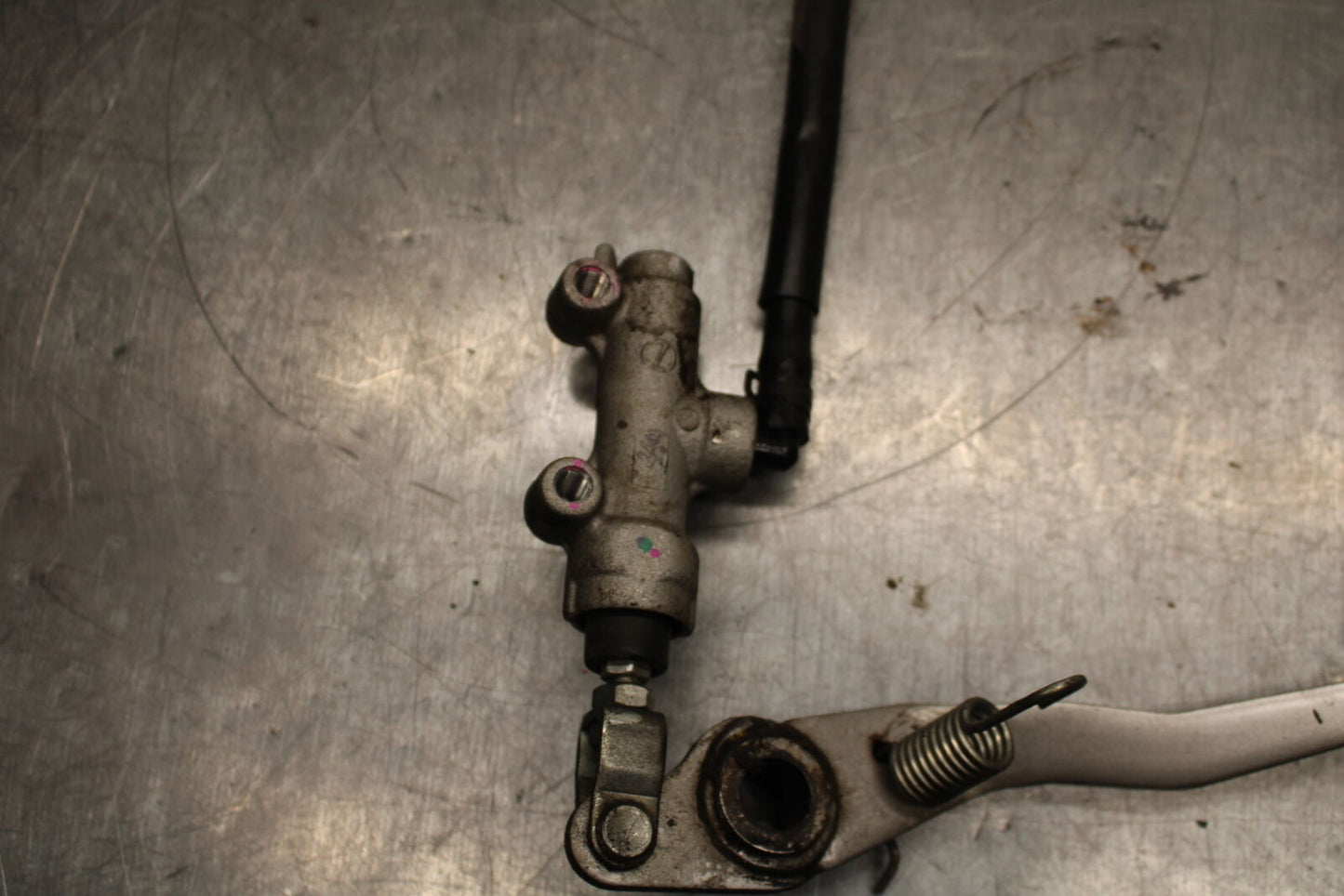 14-15 KAWASAKI NINJA 650 EX650F ABS REAR BRAKE MASTER CYLINDER W RESERVOIR BB741