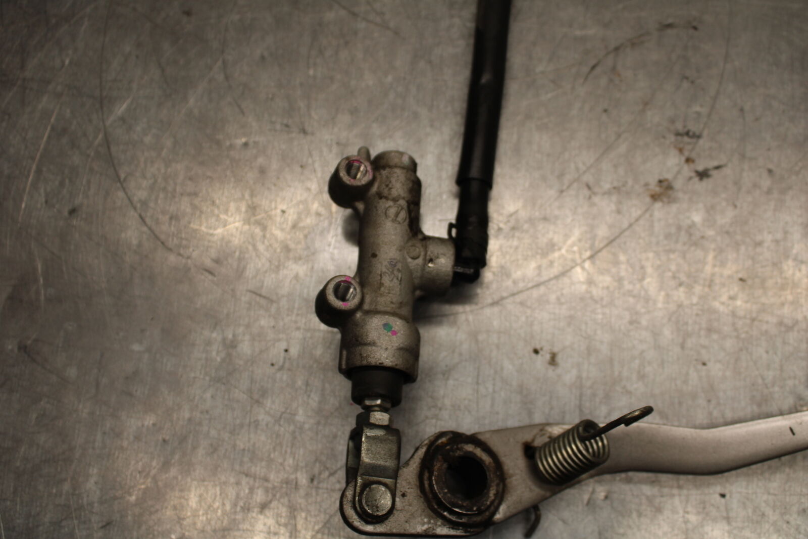 14-15 KAWASAKI NINJA 650 EX650F ABS REAR BRAKE MASTER CYLINDER W RESERVOIR BB741