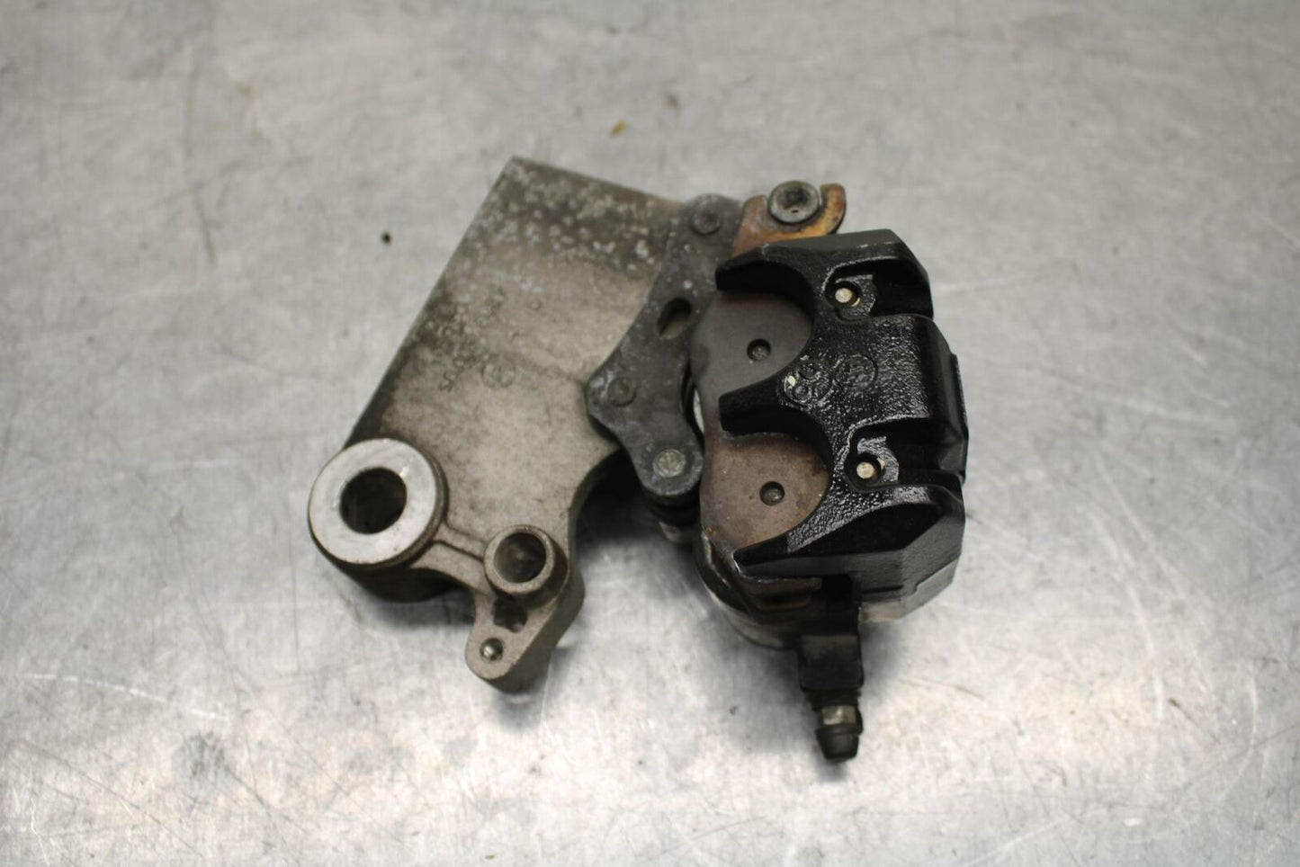 15-16 KAWASAKI EX300 REAR BACK BRAKE CALIPER W MOUNT BRACKET BB635