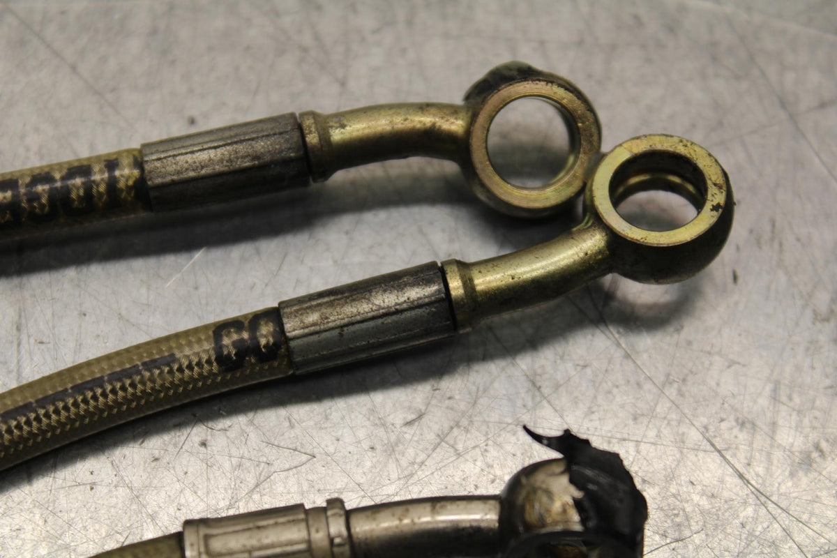 05 YAMAHA YZF R6S FRONT AND REAR BRAKE CALIPER HOSES LINES