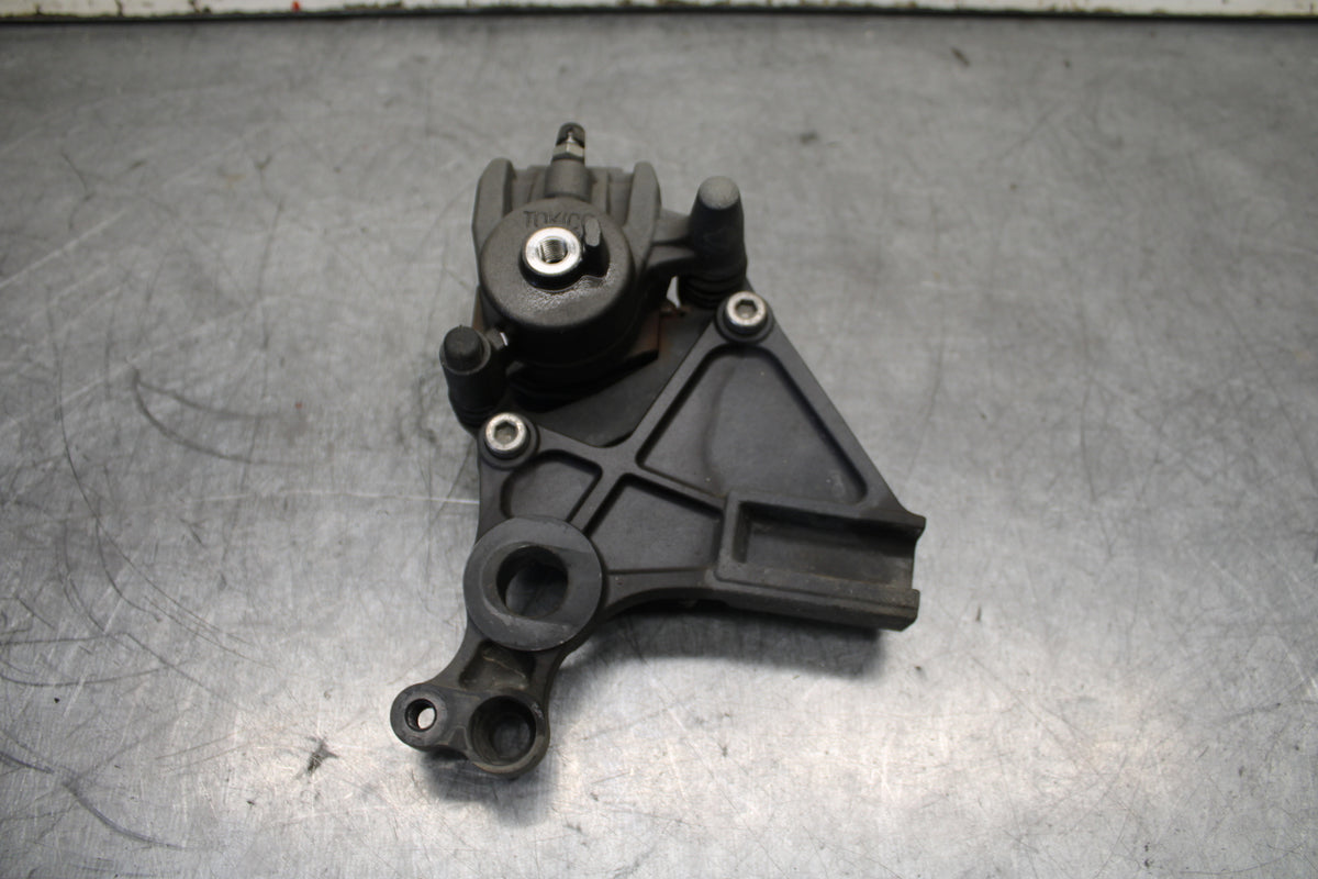 12-17 KAWASAKI ER-6N Z650 REAR BACK BRAKE CALIPER W MOUNT BRACKET BB709