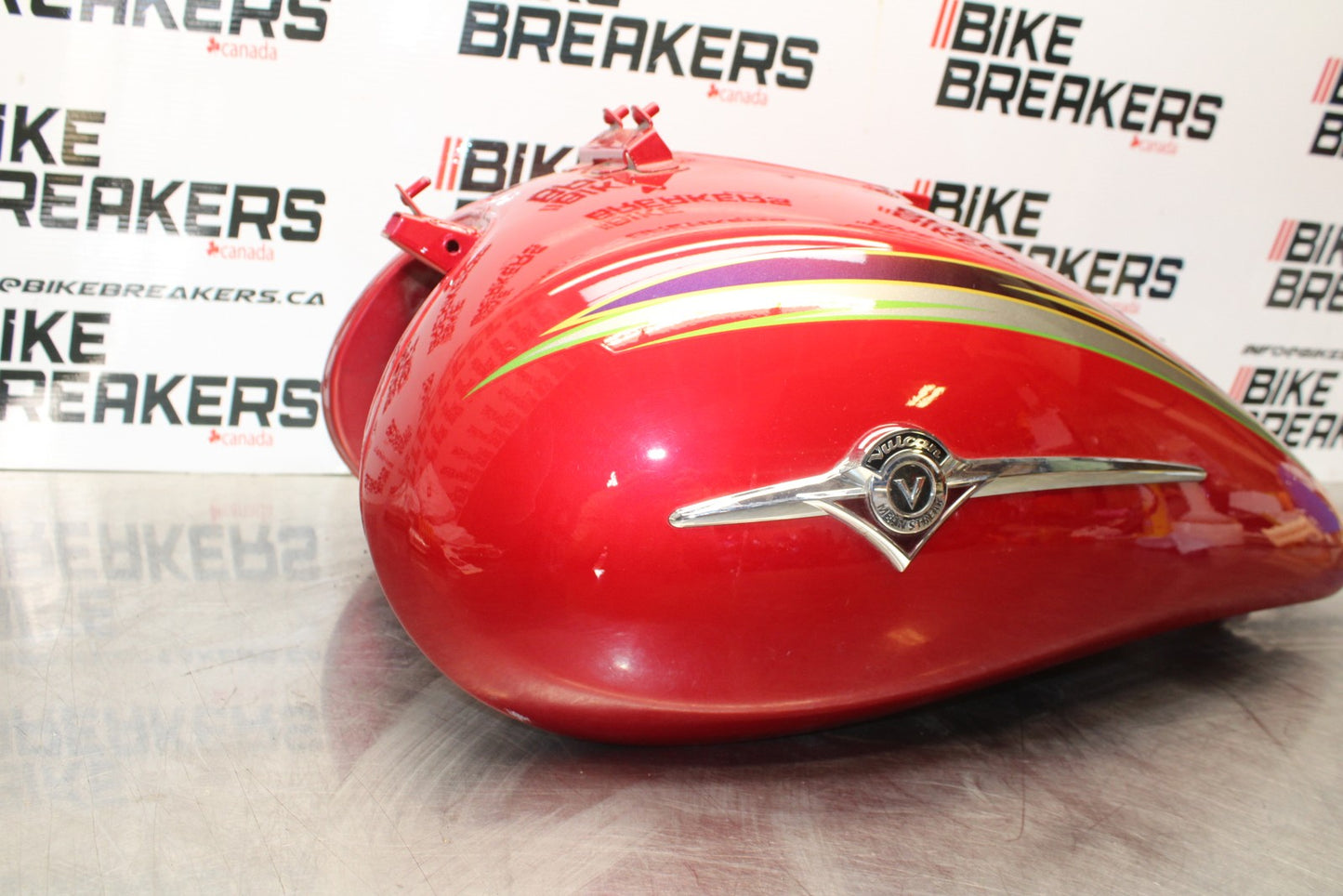 03 KAWASAKI VULCAN 1500 VN1500P MEAN STREAK GAS TANK FUEL PETROL RESERVOIR BB00