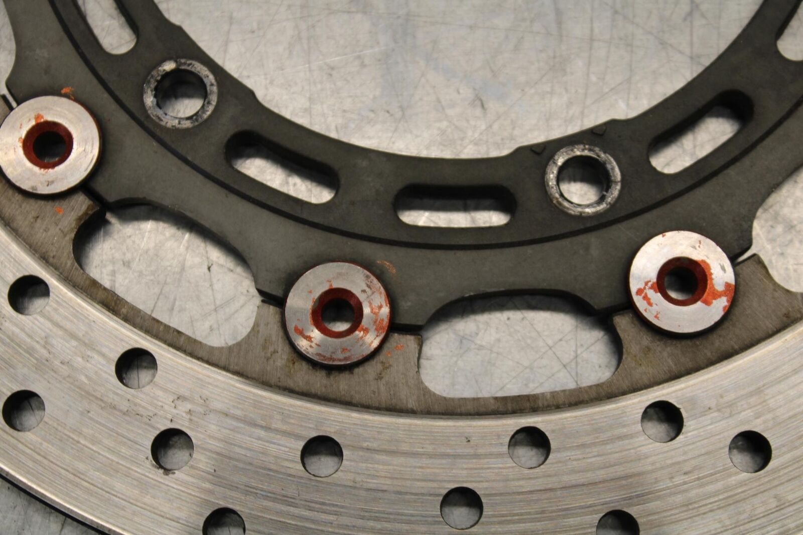 2000 Yamaha YZF R6 FRONT LEFT RIGHT BRAKE ROTORS DISCS 4SV-2581T-01-00 BB558