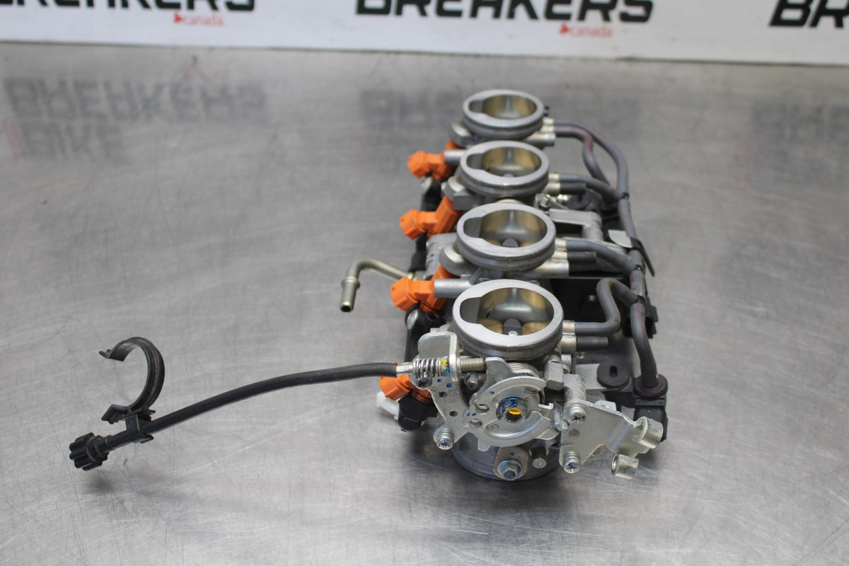13-18 KAWASAKI NINJA ZX6R MAIN FUEL INJECTORS / THROTTLE BODIES BB915
