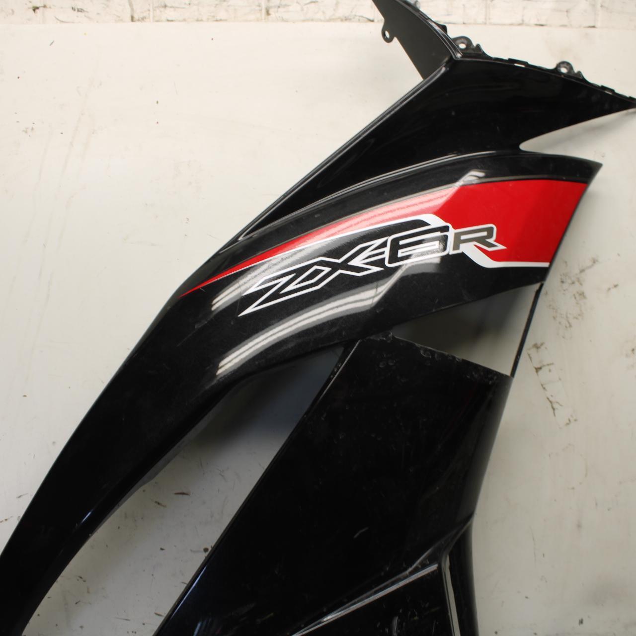 09-12 KAWASAKI NINJA ZX6R RIGHT FRONT SIDE FAIRING COWL SHROUD BB640