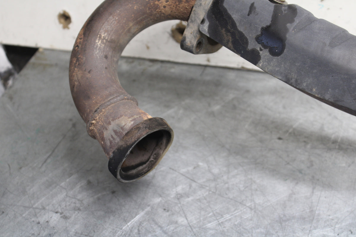 08-18 KAWASAKI KLR650 FULL EXHAUST SYSTEM HEADERS PIPE MUFFLER BB707