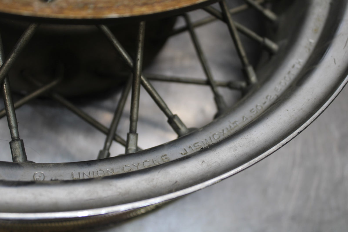 08 YAMAHA V STAR 1100 XVS1100AW CLASSIC REAR WHEEL BACK RIM & ROTOR BB916