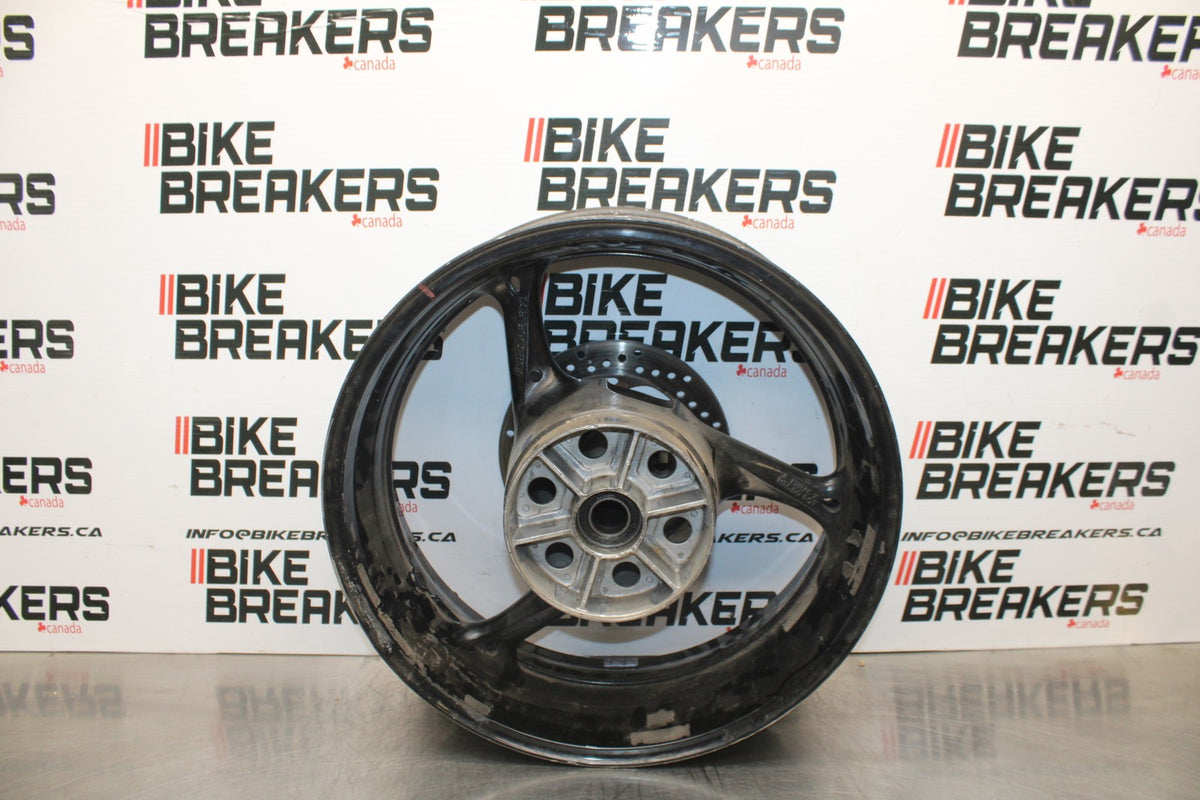 09 SUZUKI GSXR1000 REAR WHEEL BACK RIM & ROTOR BB777