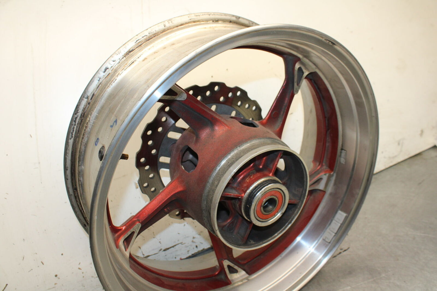 12-13 KAWASAKI Z1000 REAR WHEEL BACK RIM BB743