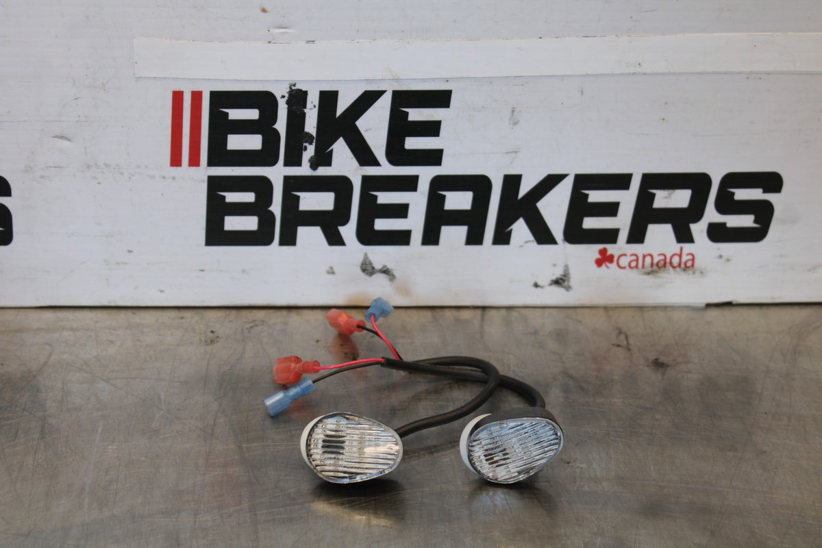 03-04 YAMAHA YZF R6 HOTBODIES FRONT LEFT RIGHT TURN SIGNALS LIGHT SET BB890