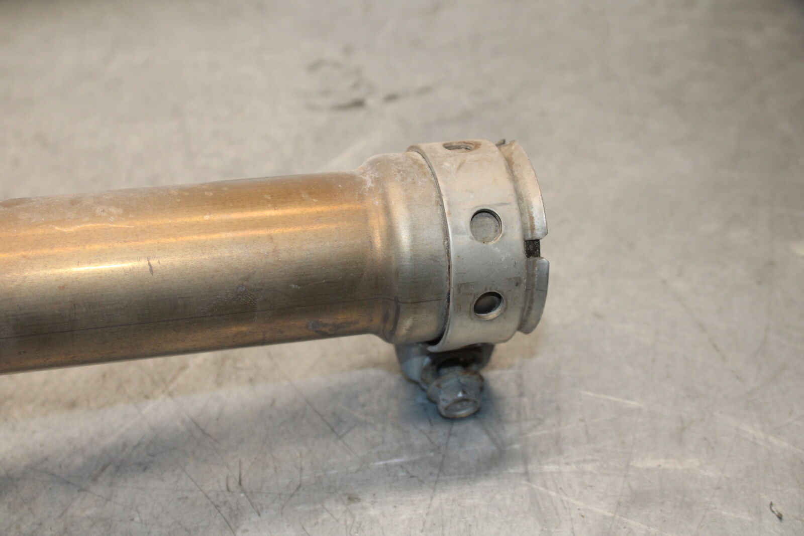 07-09 YAMAHA FZ6 EXHAUST PIPE MUFFLER SLIP ON CAN SILENCER 5VX-14710-01-00 BB713