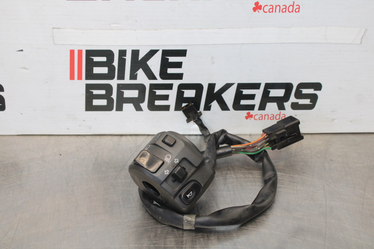 08 KAWASAKI NINJA ZX10R LEFT CLIP ON HANDLE HORN SIGNALS SWITCHES BB902
