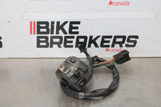 08 KAWASAKI NINJA ZX10R LEFT CLIP ON HANDLE HORN SIGNALS SWITCHES BB902
