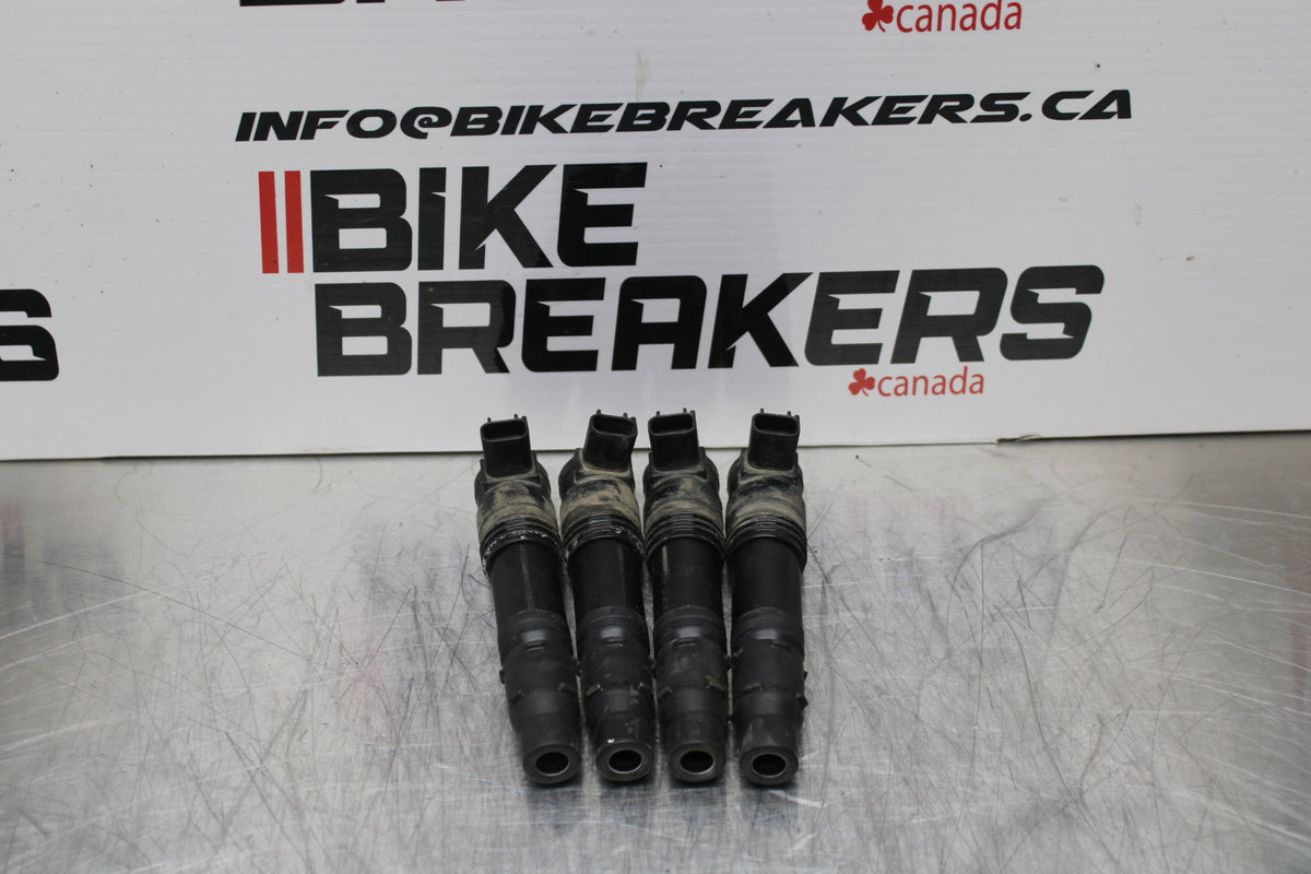 04-05 KAWASAKI NINJA ZX10R IGNITION COILS COIL SPARK PLUG CAPS BB163