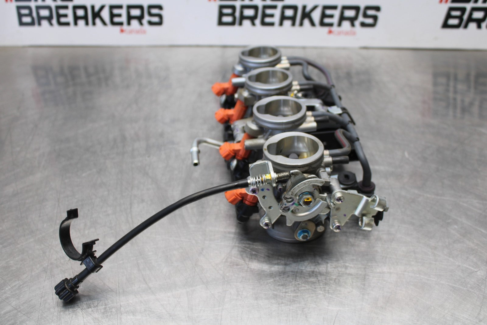 21-23 KAWASAKI NINJA ZX6R MAIN FUEL INJECTORS / THROTTLE BODIES BB179